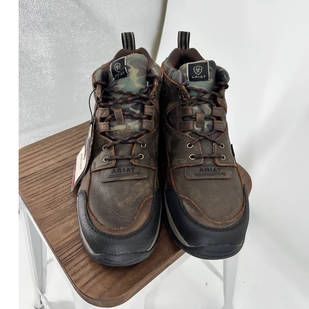 Ariat Mens Terrain H20 Waterproof Boots Camo Dark Coffee 10064010 Size 14 D NWT